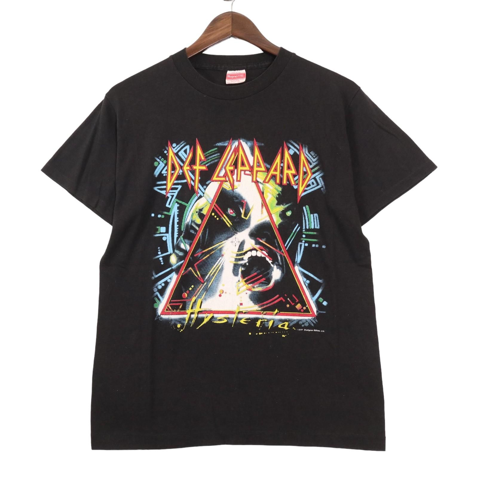 Def Leppard デフ・レパード 2002年 来日時 XツアーTシャツ 青 Def