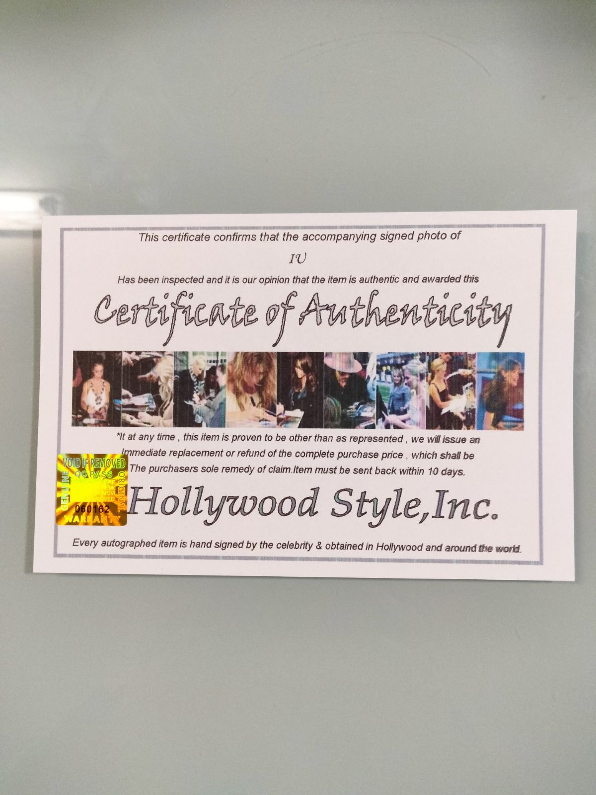 IU直筆サイン入り2Lサイズ写真…アイユー…