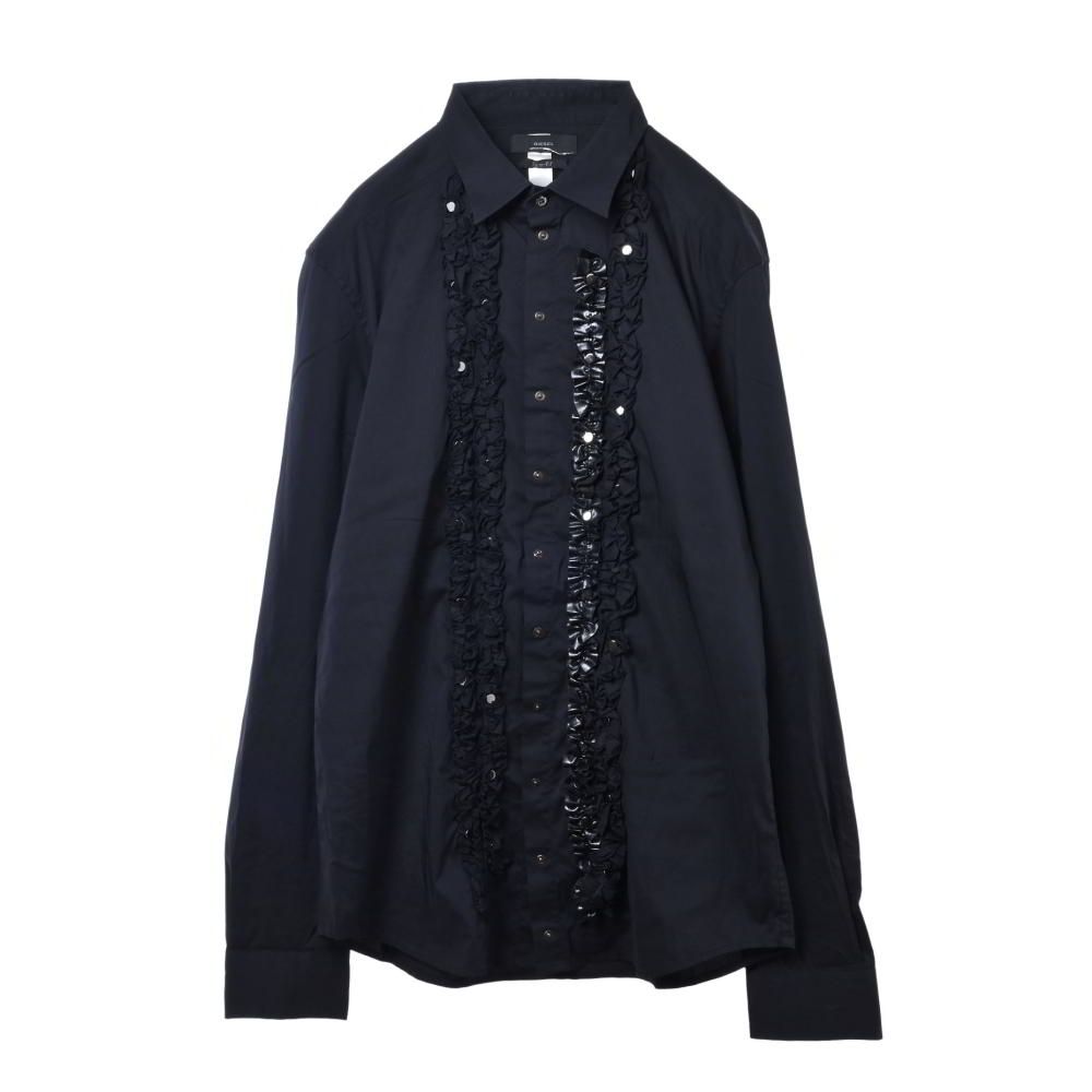 DIESEL フリルデザイン ストレッチ シャツ