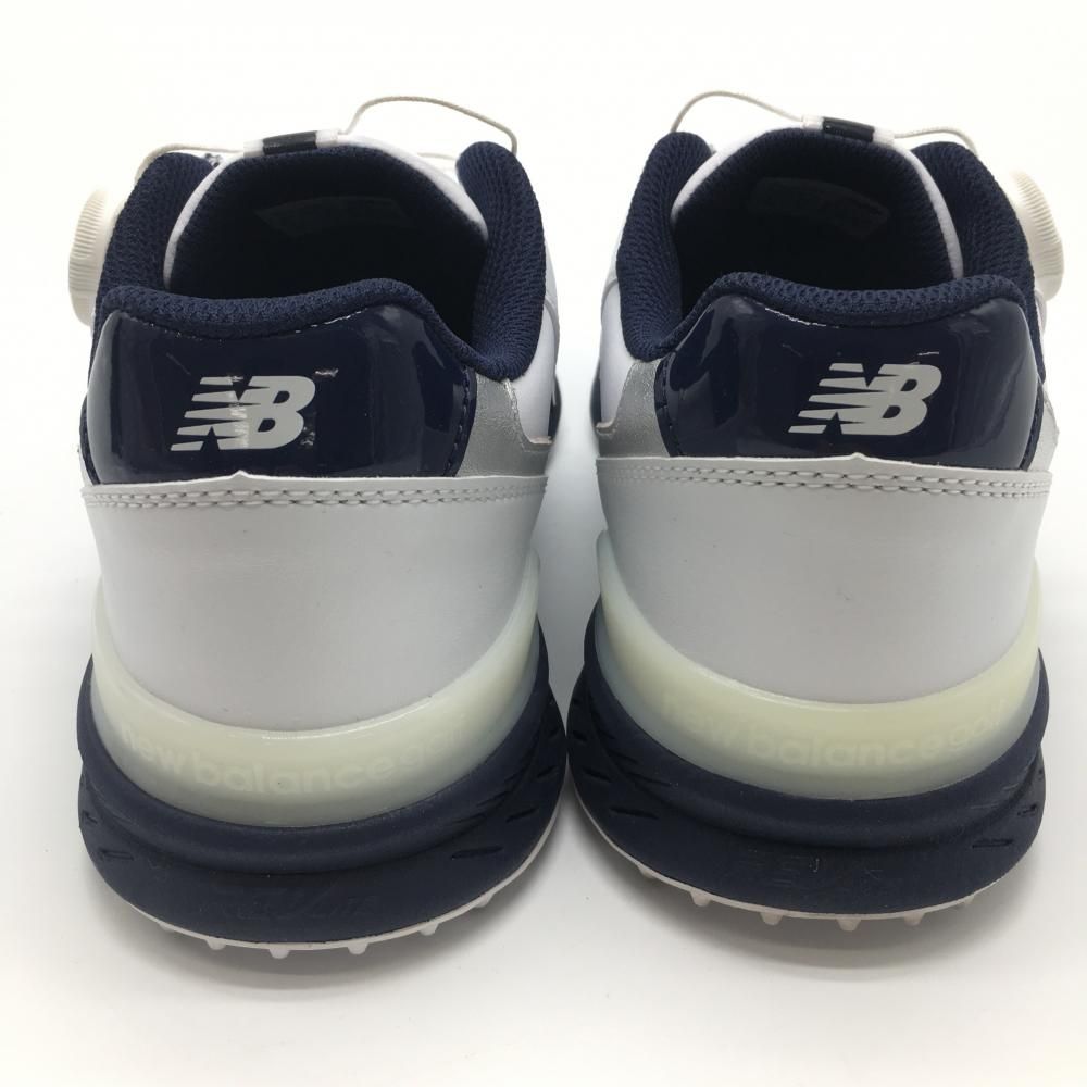 超美品】ニューバランス ゴルフシューズ 白×ネイビー UGBS996X