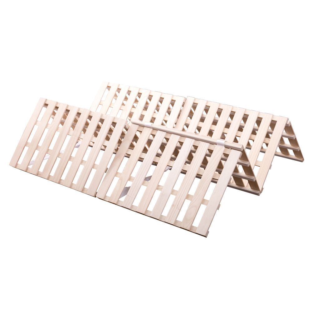 数量限定セール」すのこベッド ダブルサイズ D 節約 折りたたみ式 四