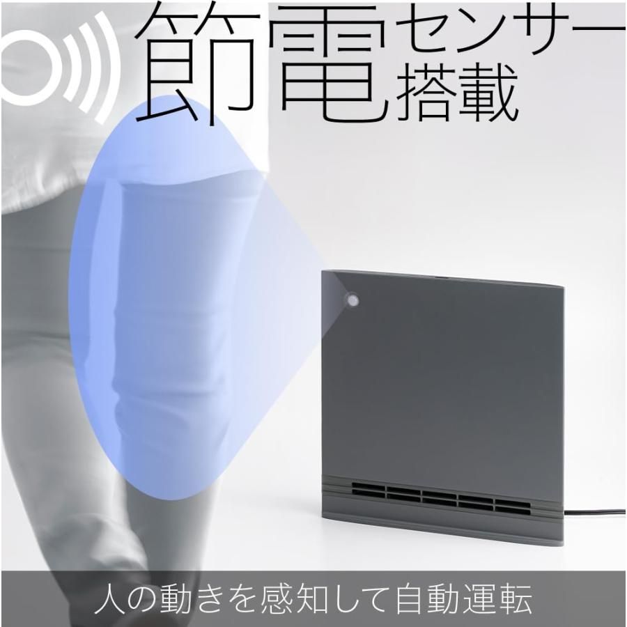 スリーアップ 超薄型 パネルセラミックヒーター リモコン付 グレー
