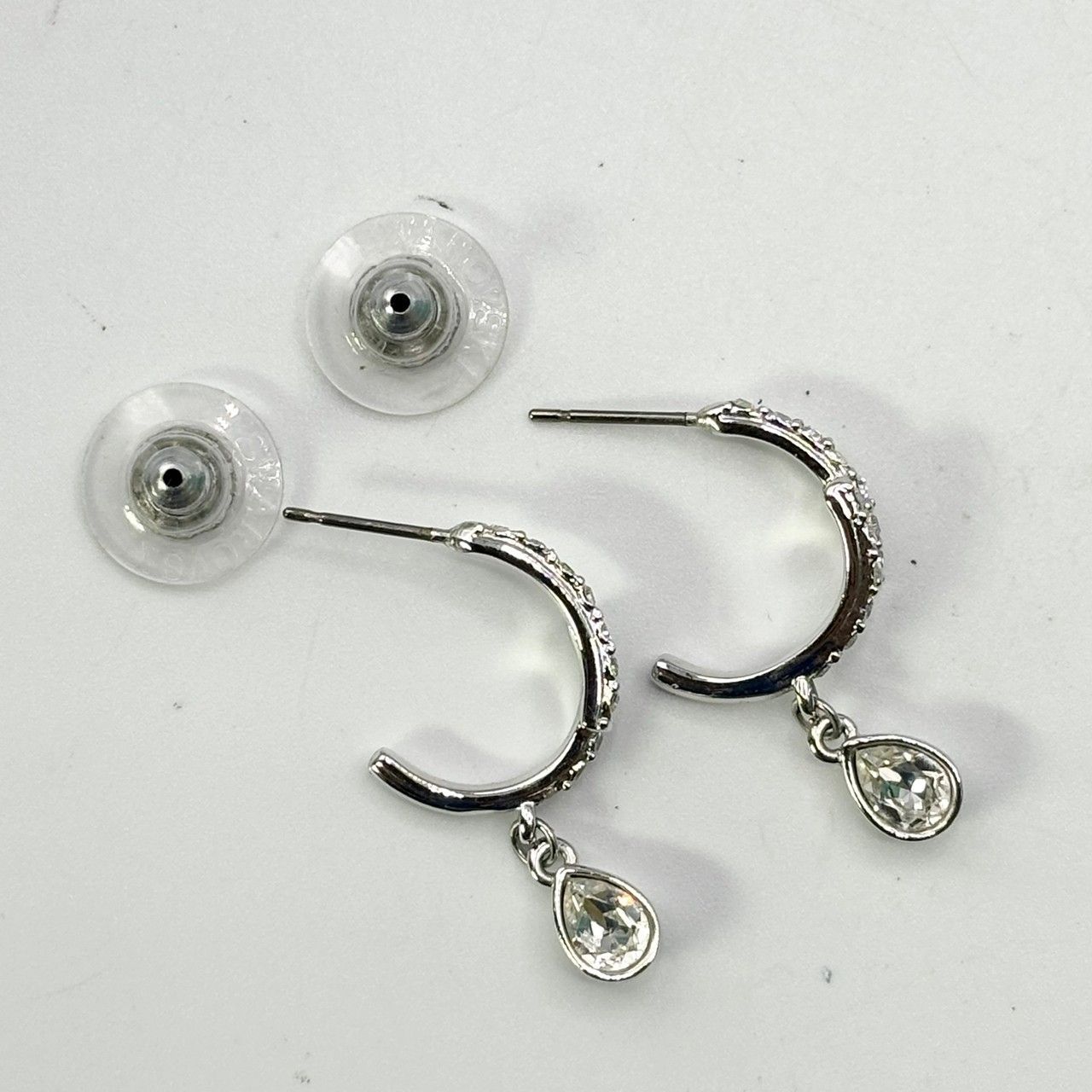 SWAROVSKI スワロフスキー ティア ドロップ ピアス クリスタル×ライン 