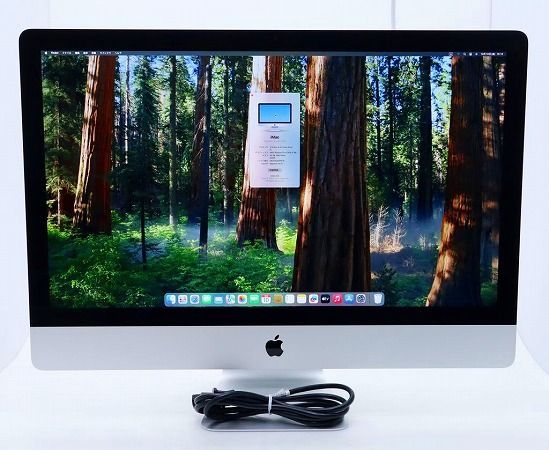 Apple iMac 27インチ Retina 5K 2020 Core i5-10600 3.3GHz 16GB 1TB Radeon Pro 5300 5120x2880ドット macOS Sequoia