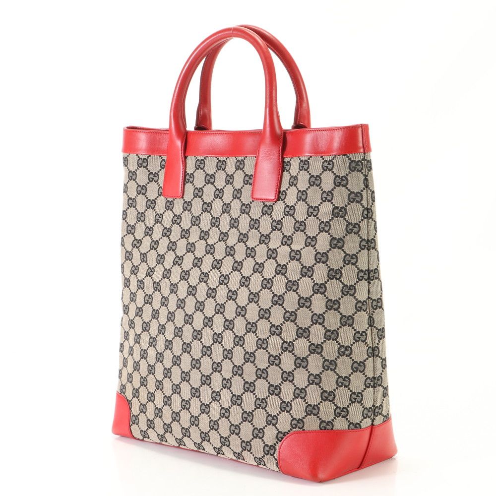 極美品 グッチ GGキャンバス 002 1121 1669 レザー トート