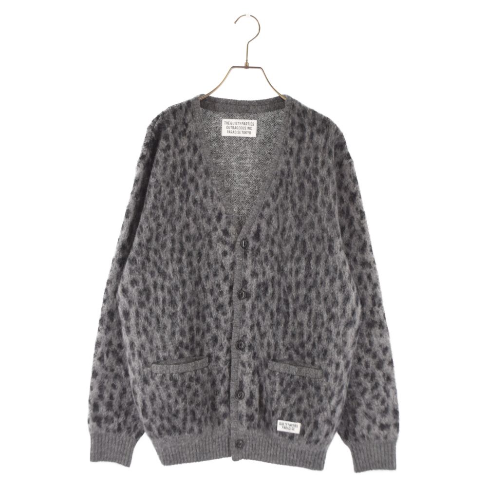 WACKO MARIA (ワコマリア) 20AW LEOPARD MOHAIR CARDIGAN レオパード モヘア カーディガン グレー - メルカリ