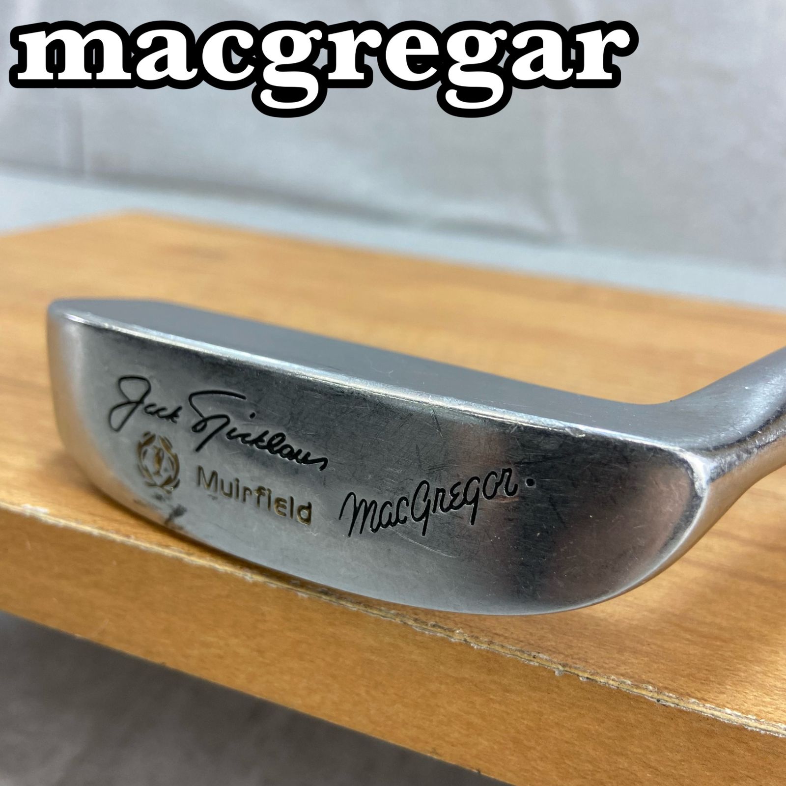 MacGregor - MacGregor　マグレガー　Jack Nicklaus　ジャックニクラウス　メンズゴルフパター　スチール　右利き用　PT　L字　ピン型　36インチ MacGregor マグレガー Jack Nicklaus ジャックニクラウス メンズ
