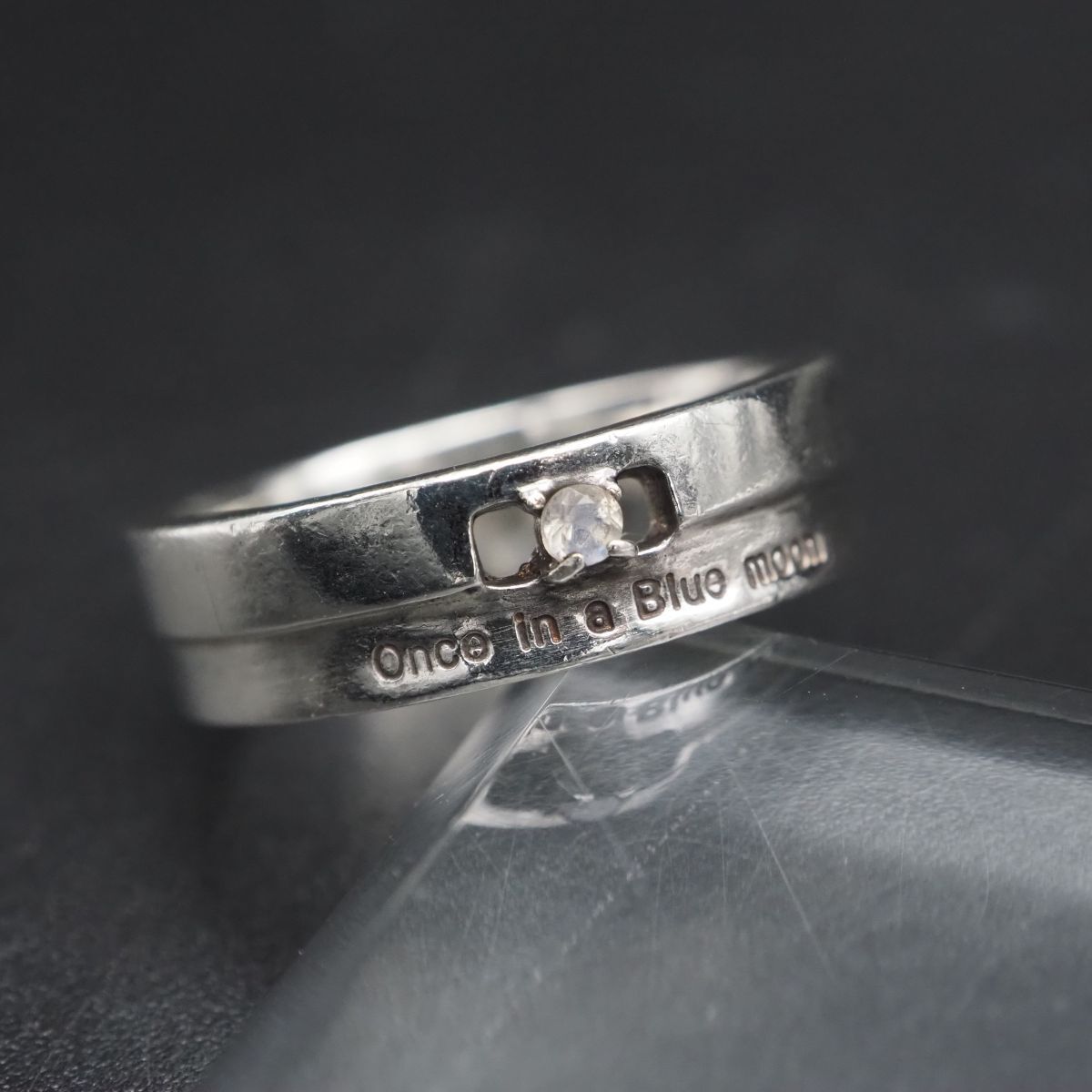 C764 THE KISS ザ・キッス SILVER刻印 リング ムーンストーン