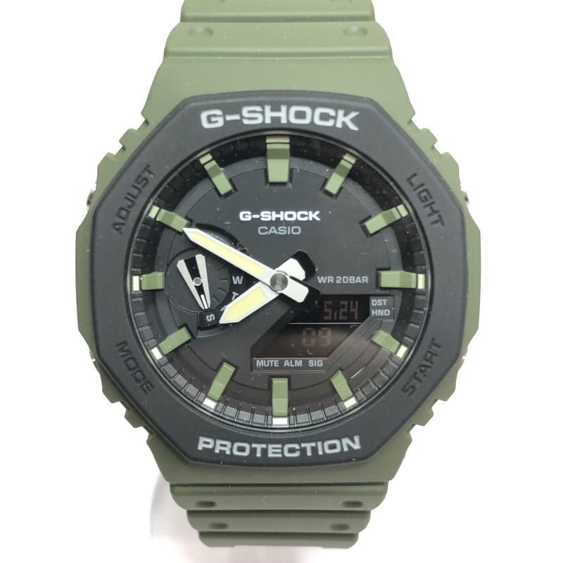 スーパーセール 中古】G-SHOCK GA-2110SU-3AJF CASIO Gショック カーキ[66 時計