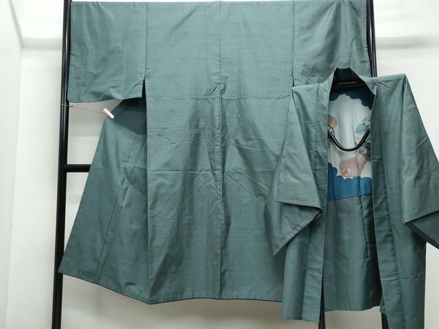 平和屋着物●男性 本場大島紬 アンサンブル 吉祥文 正絹 CAAX1166vf