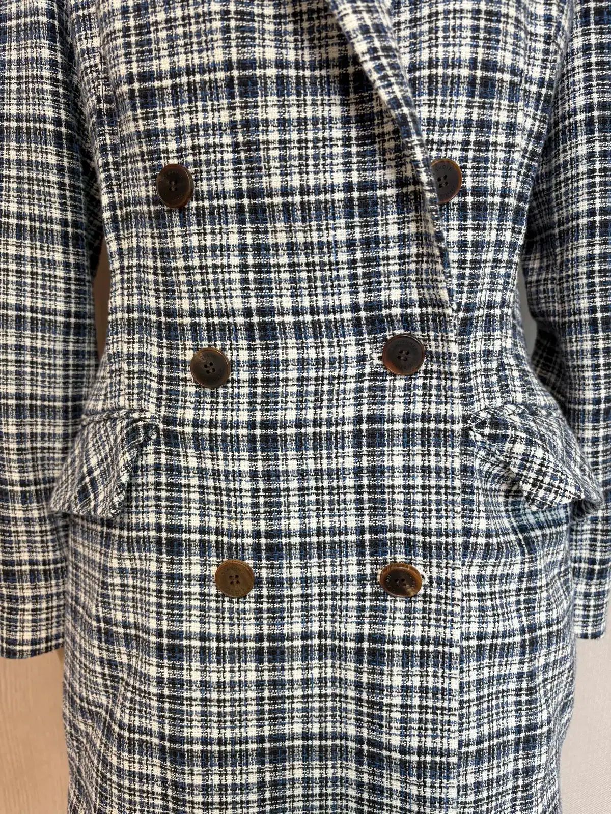 クロディピエロ ツイード ダブルジャケット GULLKHAN_COM