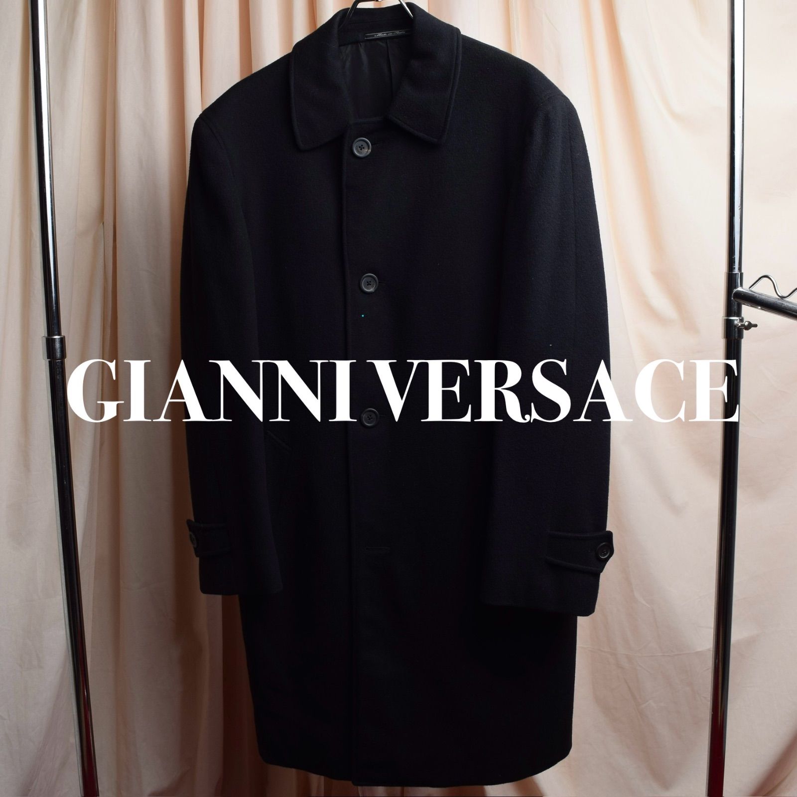 最高級カーフ】Gianni Versace RUFFO製レザーコート ロング丈 ジャンニ 