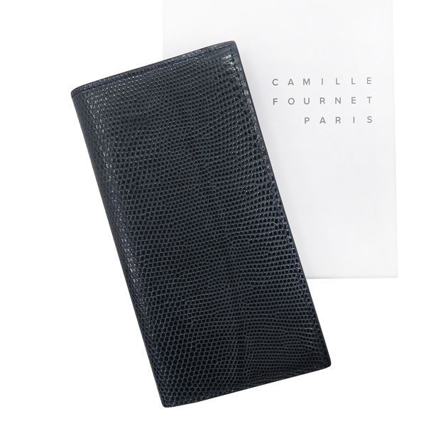新品 camille fournet カミーユフォルネ リザード 長財布マチあり