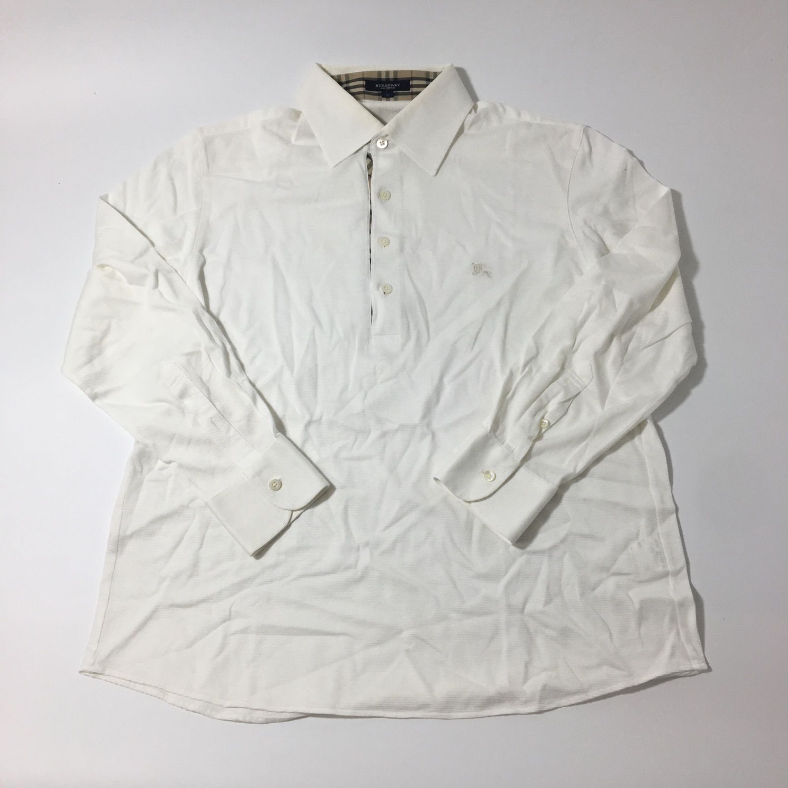 山*崎様 BURBERRY ストライプ 長袖ポロシャツ BURBERRY バーバリー