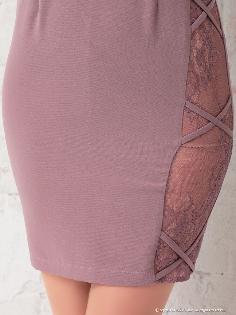 ピンク SALE [AOC3291-DarkP-2207] 【an /アン】レース/ ワンショル  