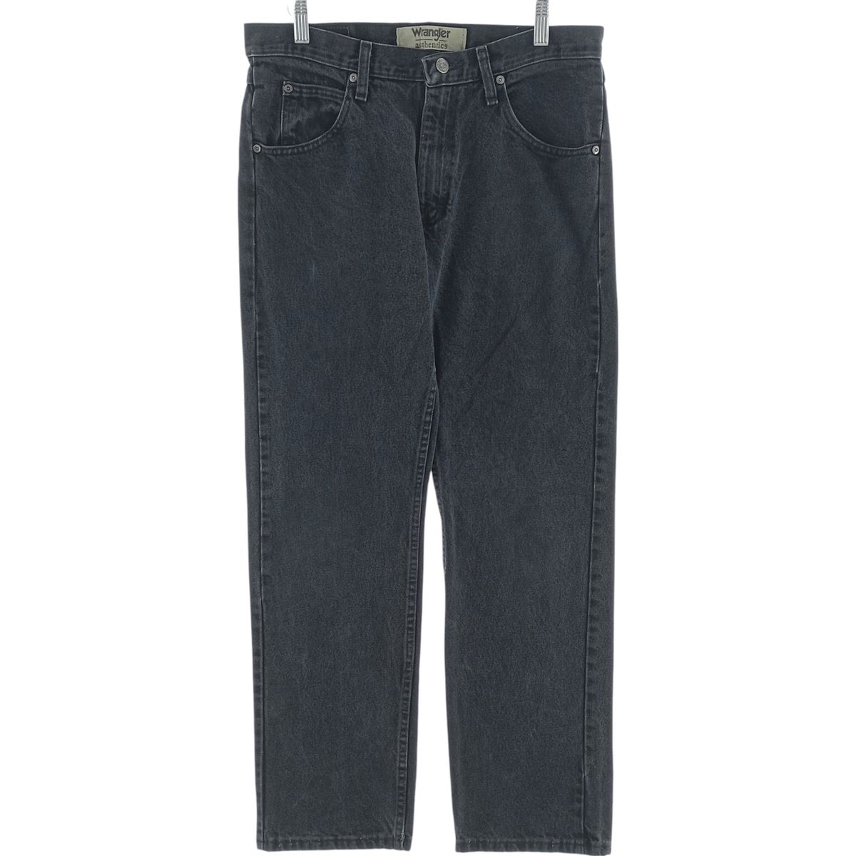 古着 00年代 ラングラー Wrangler authentics ブラックデニム ストレートデニムパンツ メンズw32相当|eaa417588
