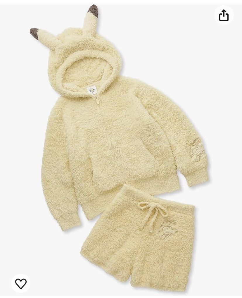 新品未使用❤︎ジェラートピケ ピカチュウ コラボ パーカー ショートパンツ ジェラピカチュウパーカ&ショートパンツ ジェラートピケ ポケモン