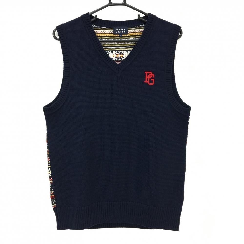 美品　パーリーゲイツ　ニットベスト　5 メンズ　PEARLYGATES ベスト 美品 パーリーゲイツ ニットベスト 5 メンズ PEARLYGATES ベスト