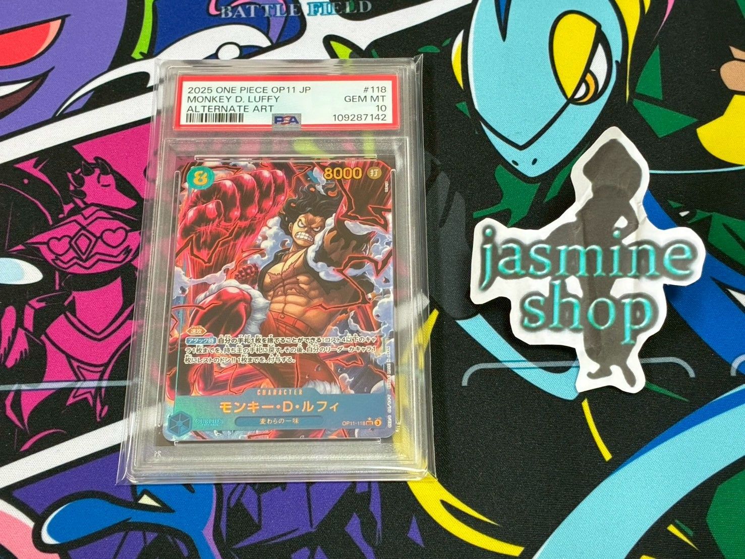 PSA10】モンキー・D・ルフィ SEC パラレル OP11-118 神速の拳 PSA