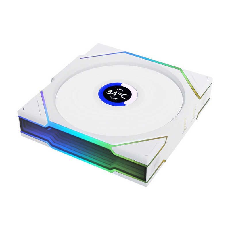 送料無料 ♥ 未開梱 LIANLI UNI FAN RS TL LCD Wireless 120 WT Single Pack ホワイト UF-RS-TL120-LCD-WLS-1W