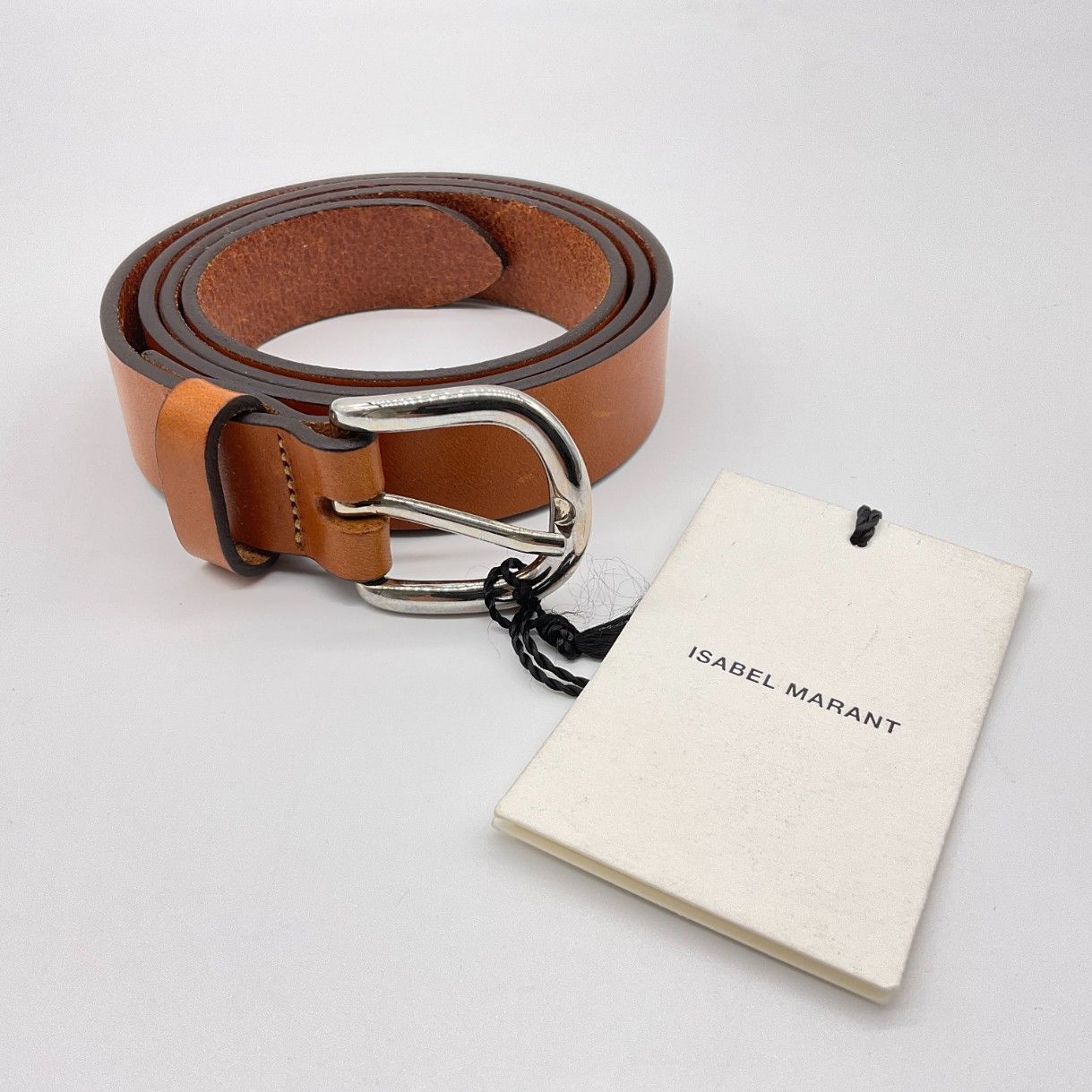 ISABELMARANT イザベルマラン ZAPブラウンレザーベルトΩ