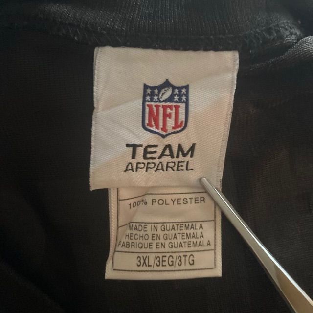 NFLセインツSAINTSゲームシャツTシャツ両面プリントロゴ刺繍