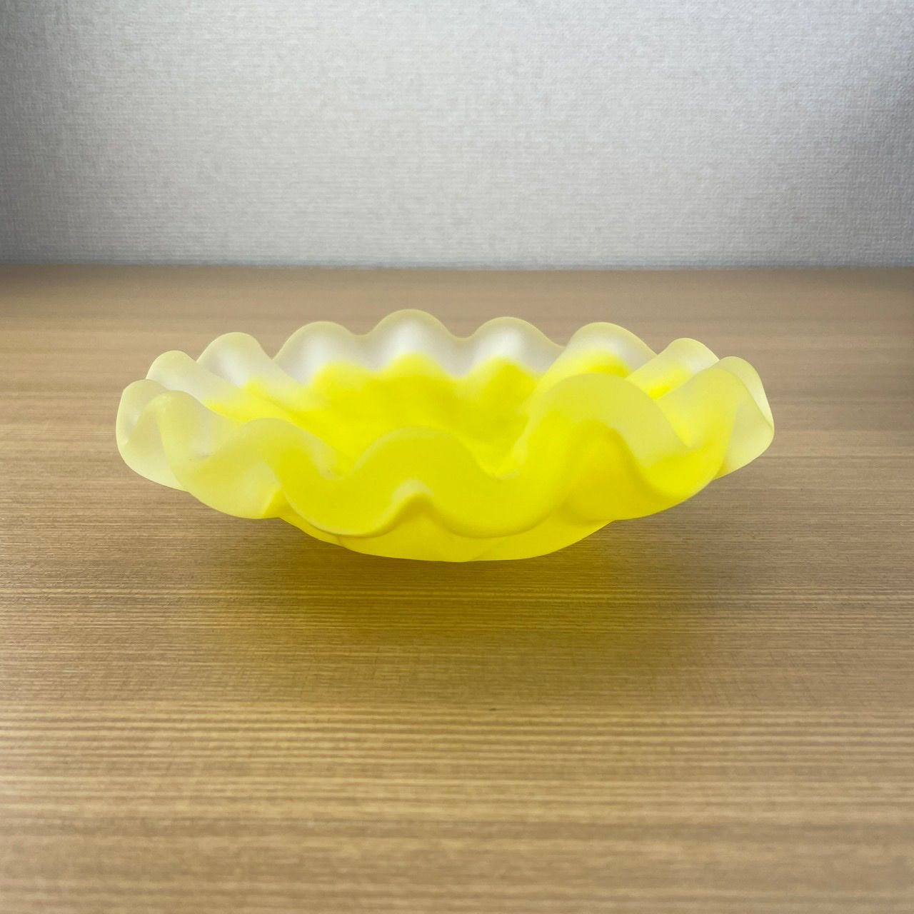 藤田喬平作 貝皿 手吹きガラス