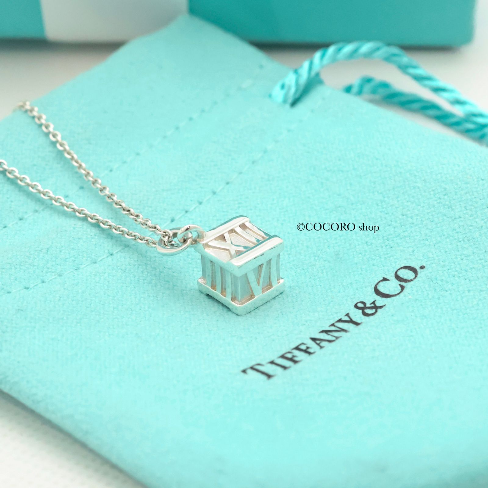 美品】ティファニー TIFFANY&Co. アトラス キューブ ネックレス
