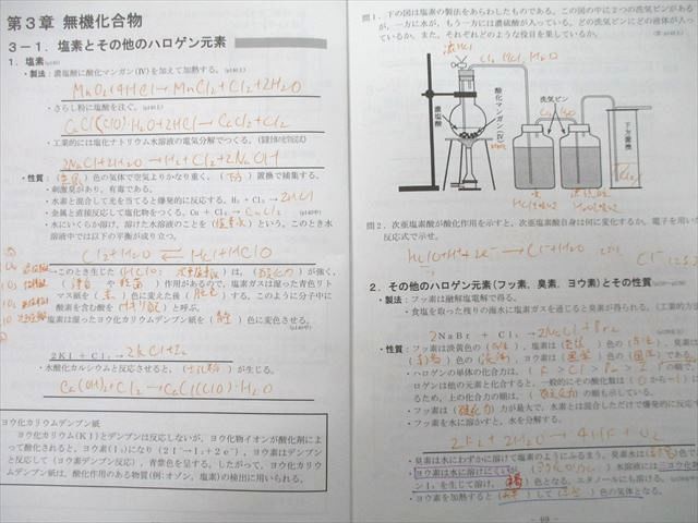 TZ26-047 東海中学・高校 中3〜高2 化学テキスト/問題集1〜3(化学基礎 