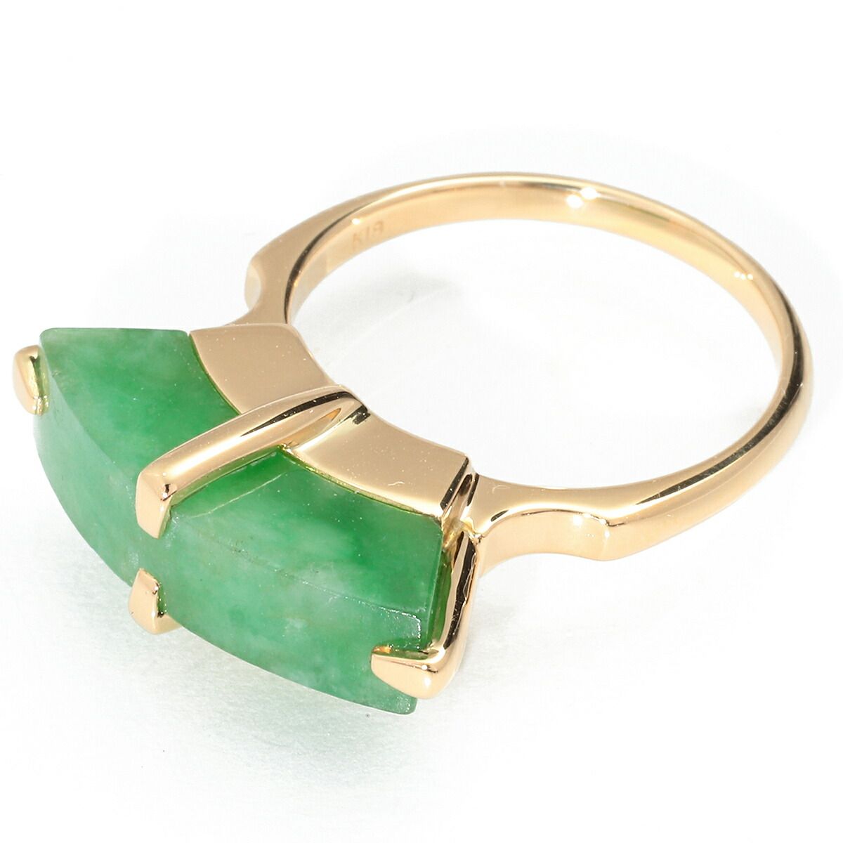 リング 指輪 翡翠 K18 12号 中古 プレラブド 返品OK - メルカリ 