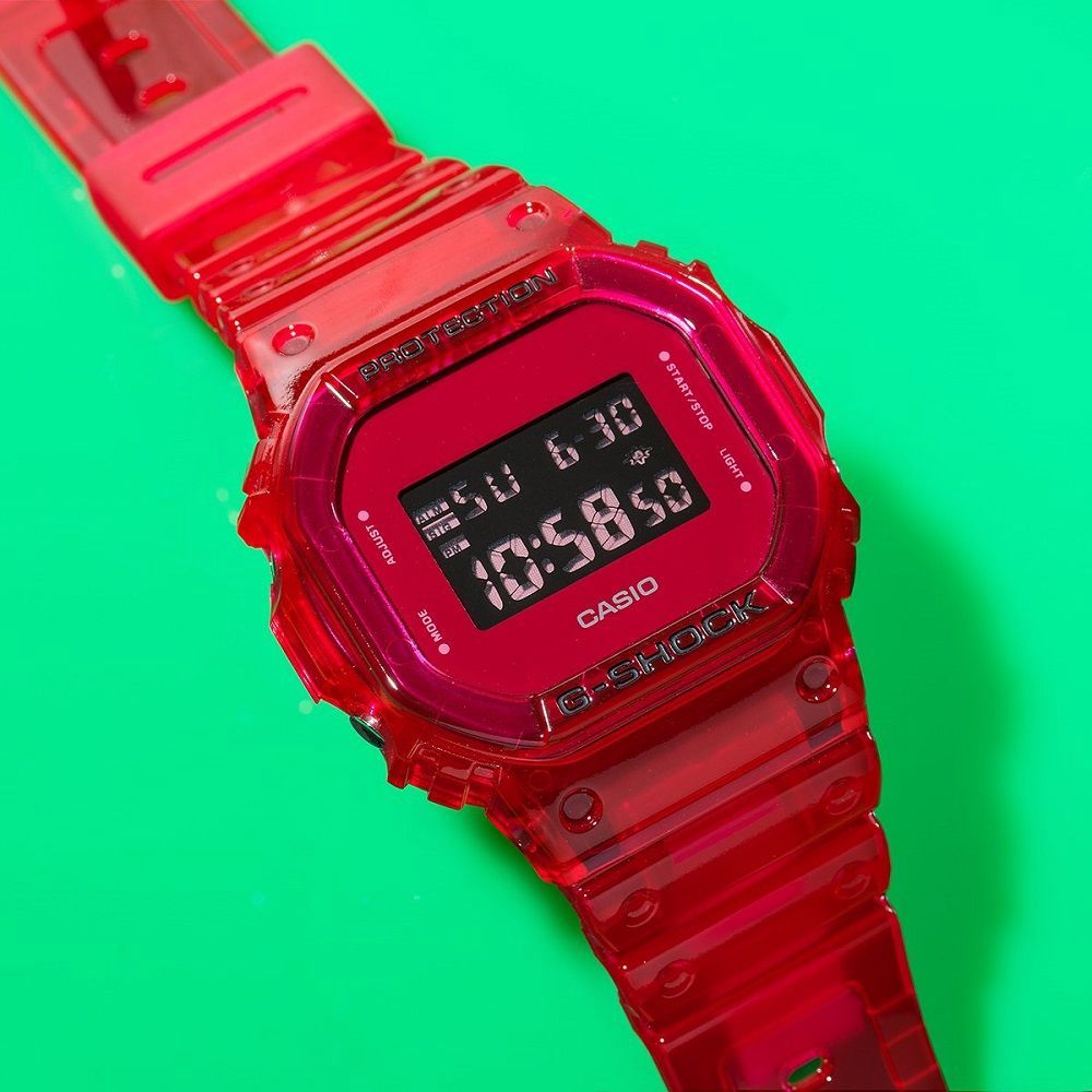 即納】G-SHOCK スケルトンレッド デジタル DW-5600SB-4 - WATCH INDEX