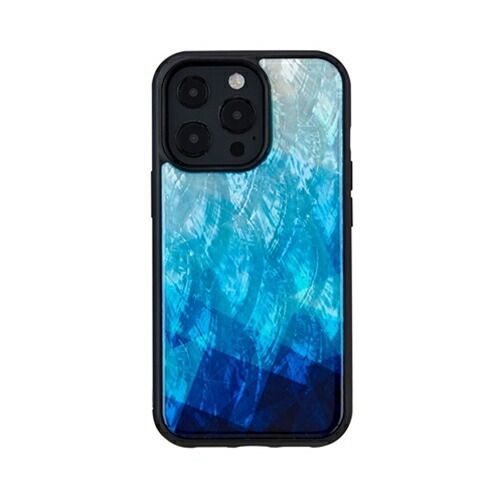 あいほんケース ikins 天然貝ケース for iPhone 13 Pro Blue Lake I21074i13P
