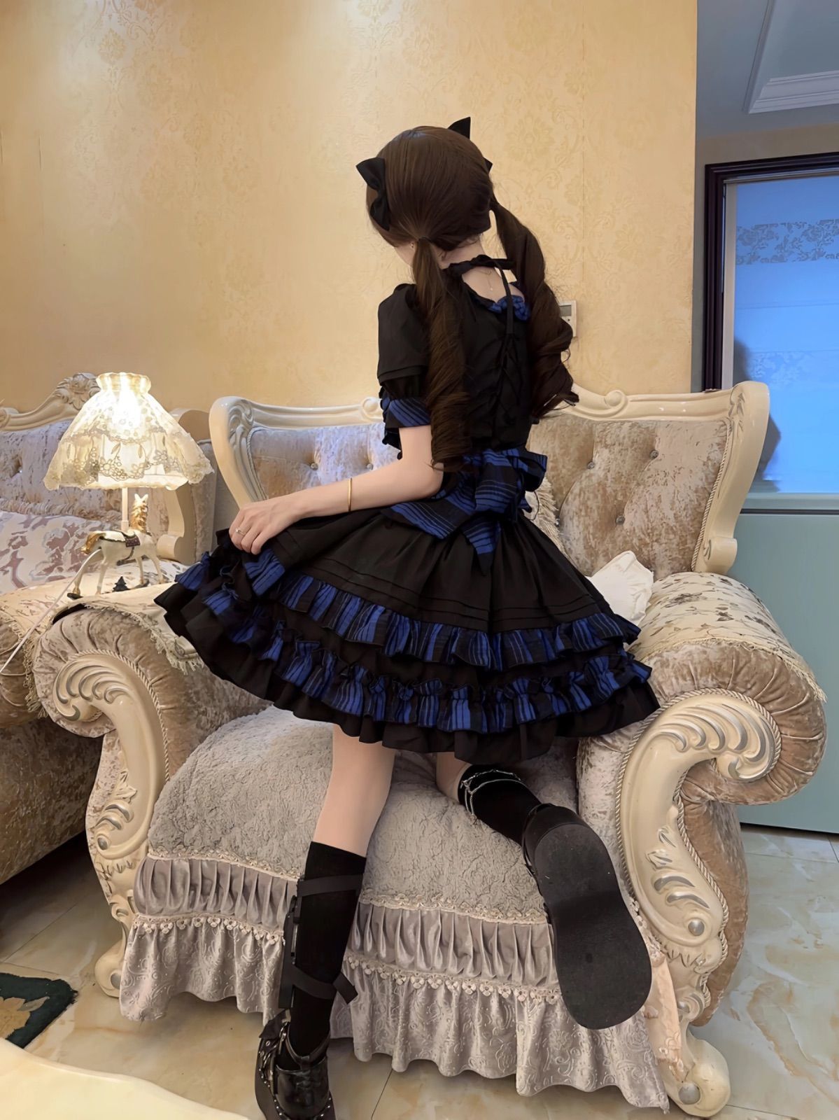 Gangsterville レオパード柄ファーコート 森下直哉さん着