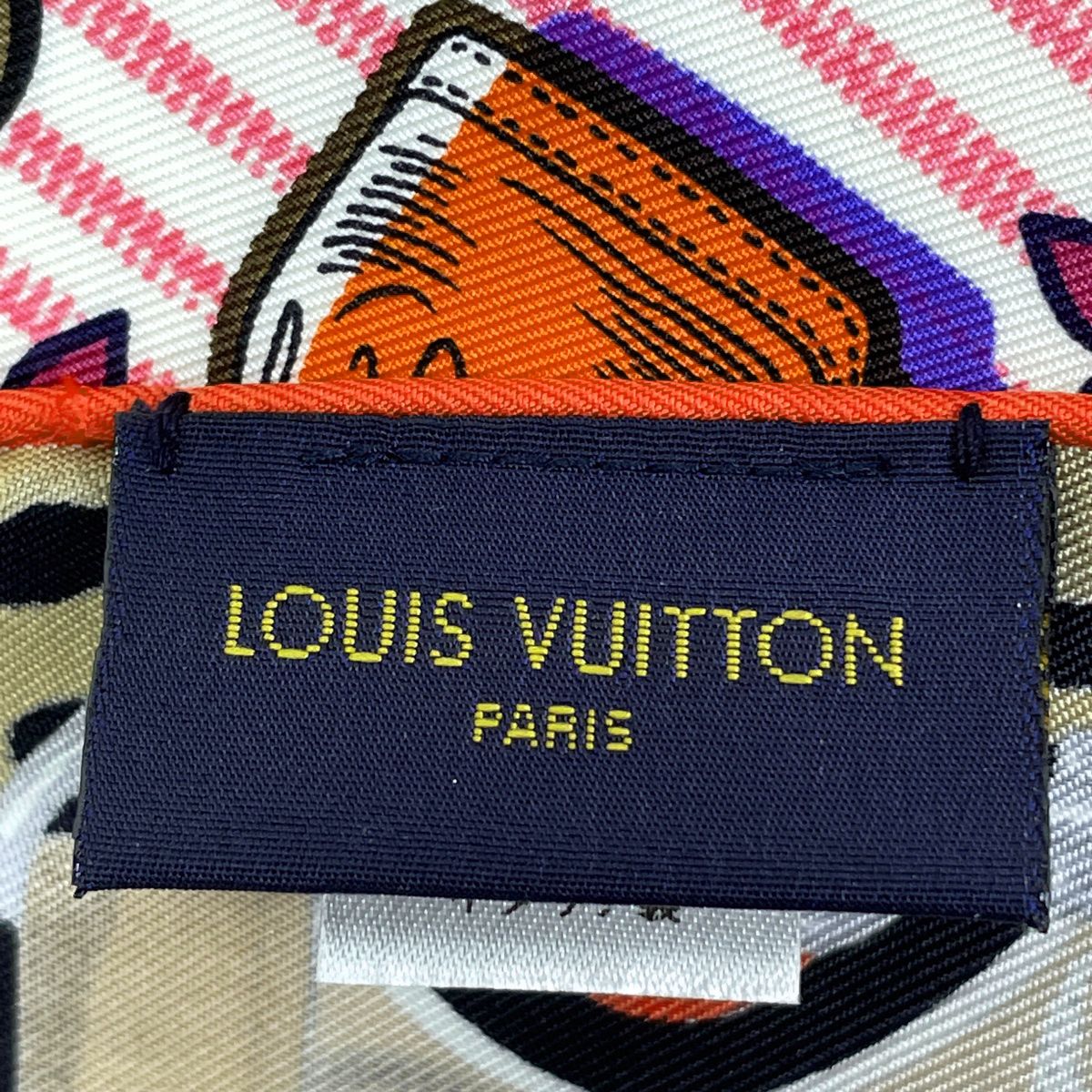 ルイ・ヴィトン Louis Vuitton モノグラム柄 スカーフ ロゴ スカーフ