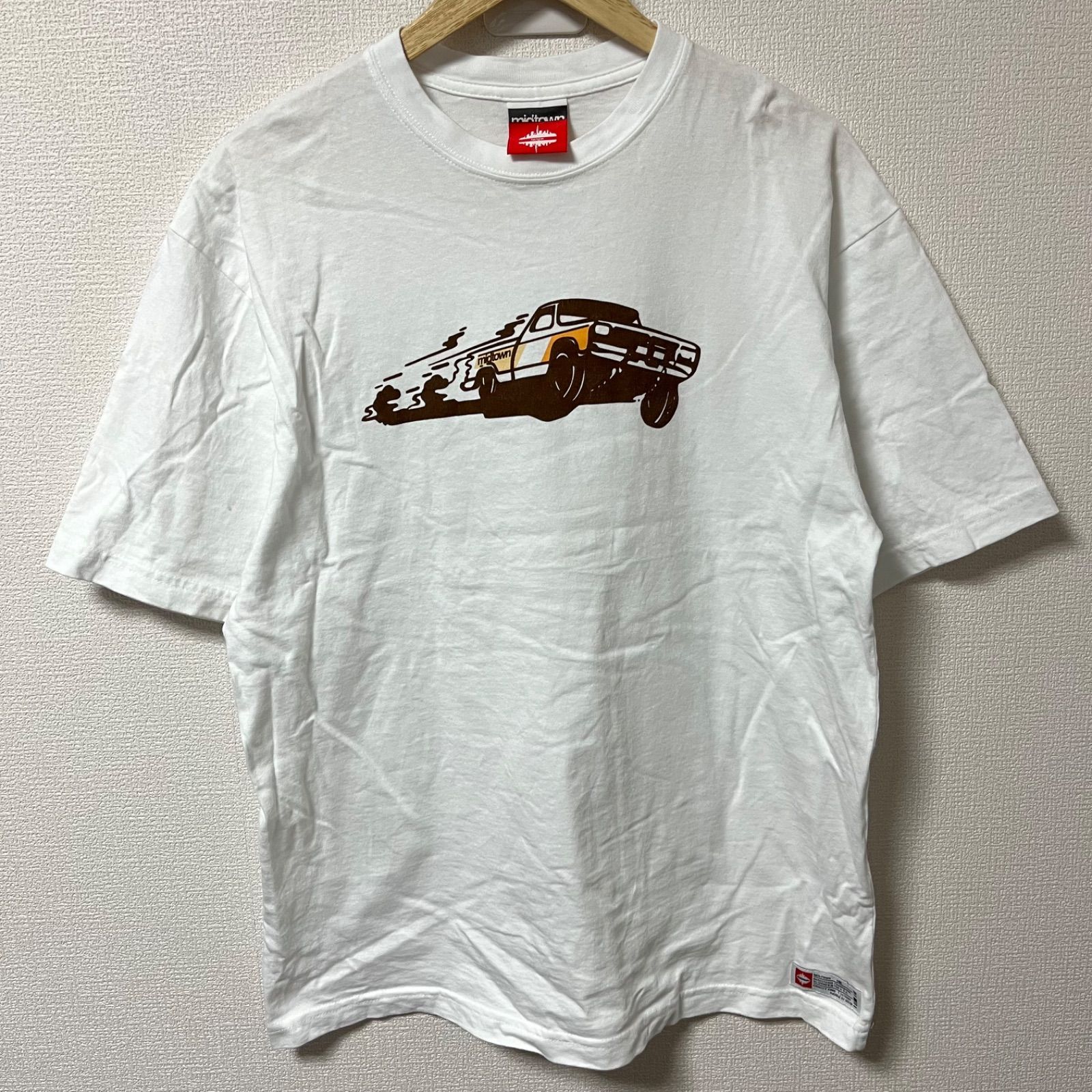 w^)b midtown ミッドタウン 半袖Tシャツ フロント プリント 車 made in