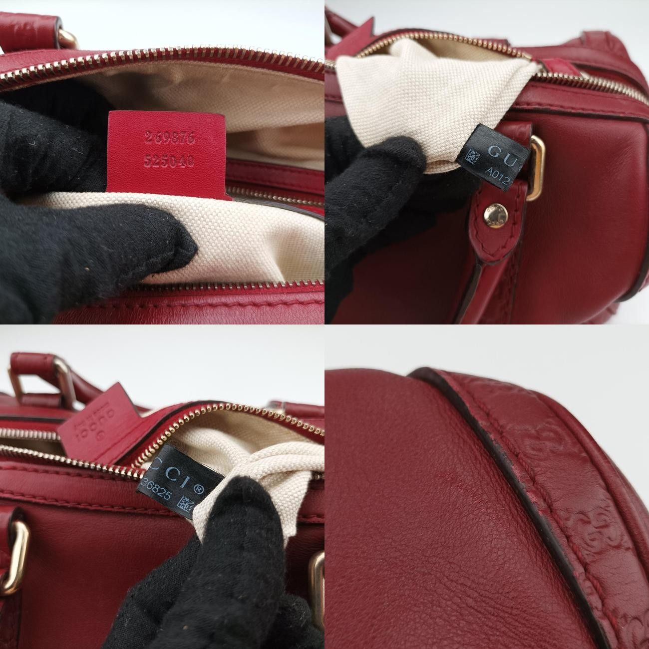 グッチGucciマイクログッチシマレッドレザー269876A012136825