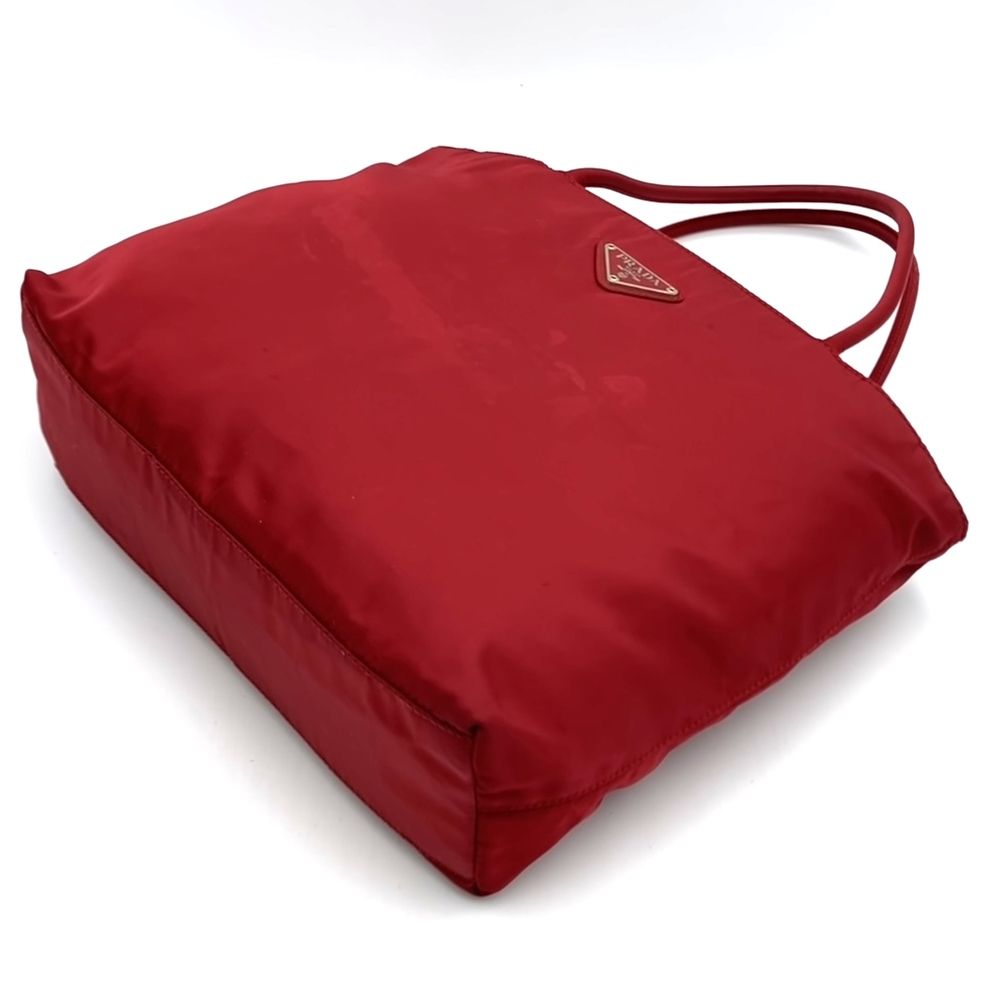 PRADA レッドナイロン製 トートバッグ PRADA Tote Bag Nylon Red Auth MY293 | eBay