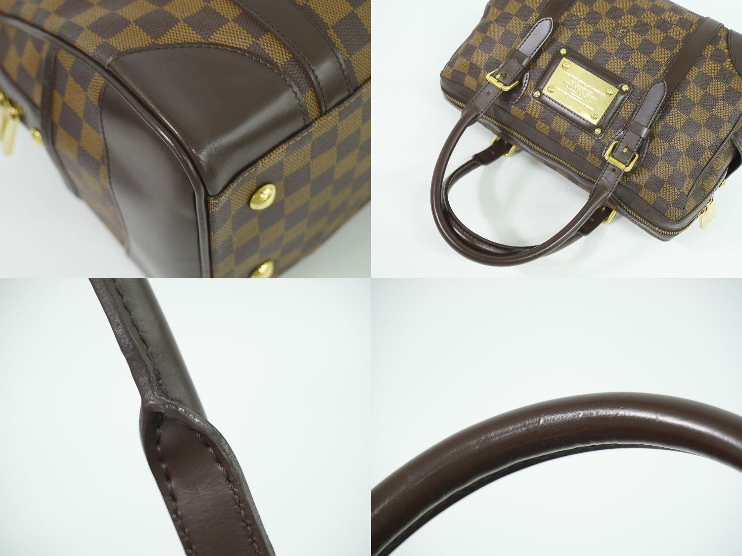 本物 ルイヴィトン LOUIS VUITTON LV バークレー ダミエ エベヌ