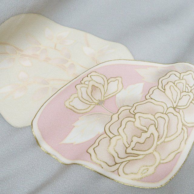 平和屋着物○訪問着 友禅 作家物 花車文 暈し染め 正絹 逸品