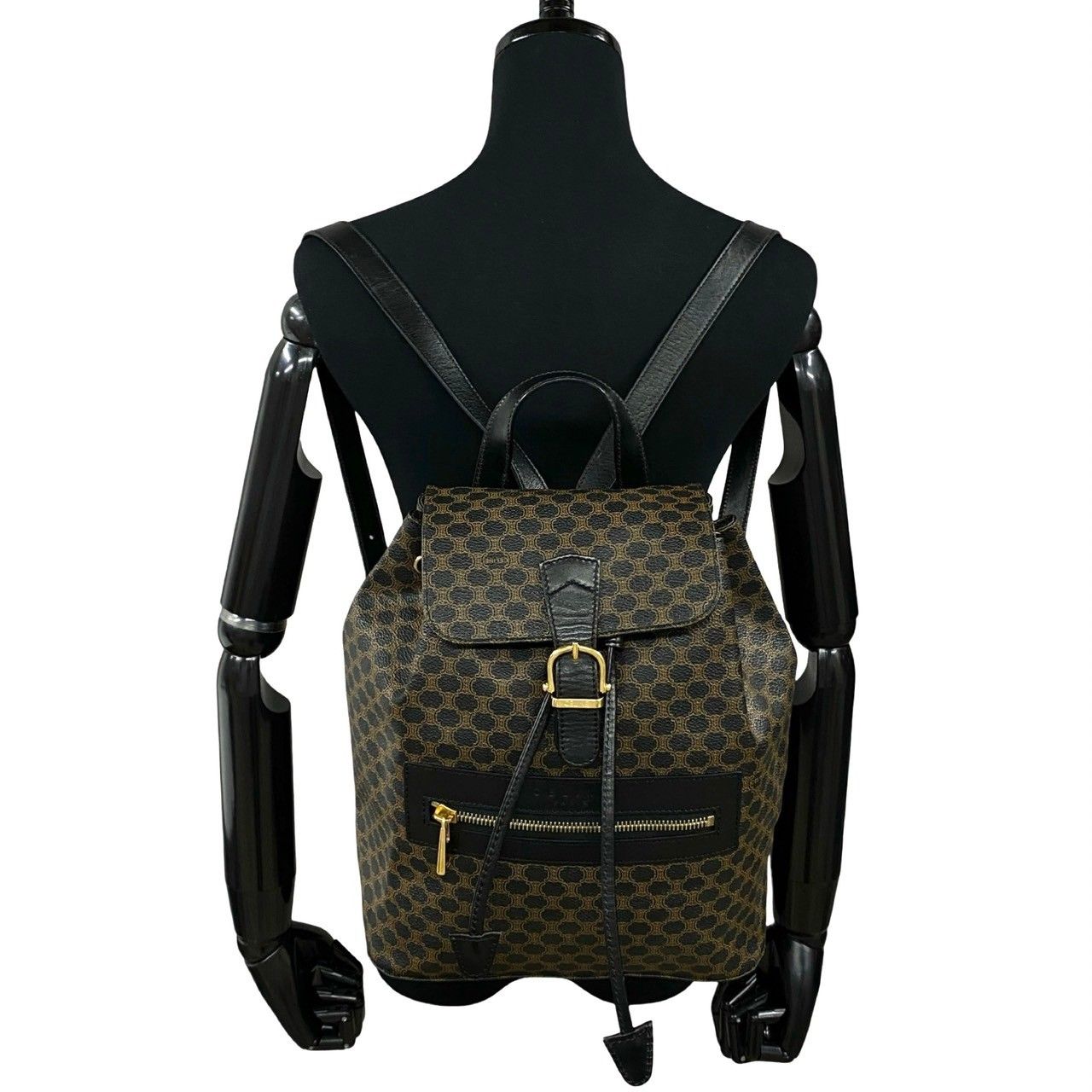 極 美品 希少品 CELINE セリーヌ ヴィンテージ マカダム ブラゾン