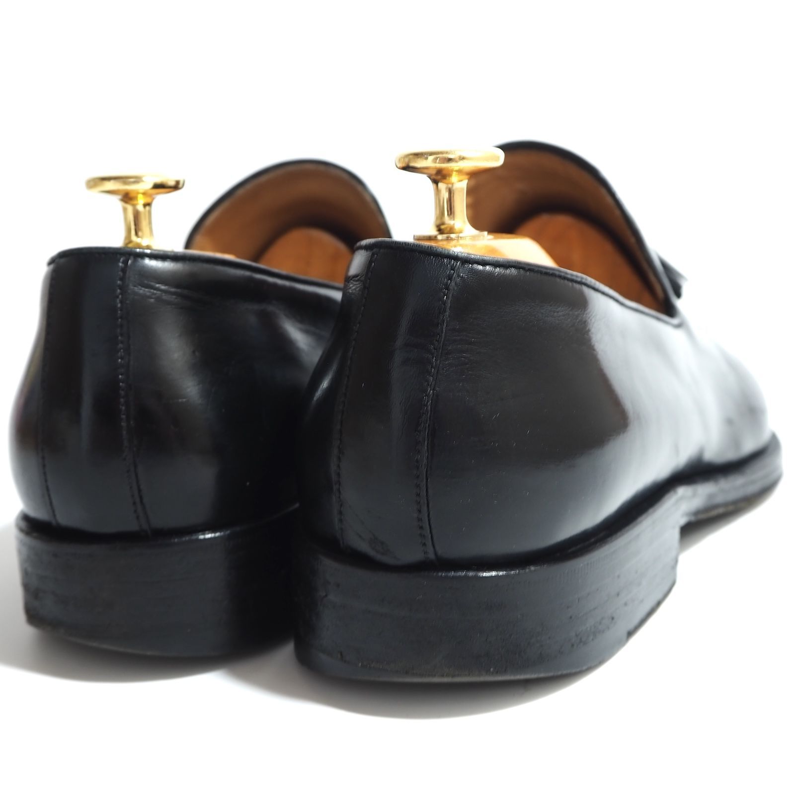グッチ GUCCI レザー タッセル ローファー 40 25㎝相当 ブラック 