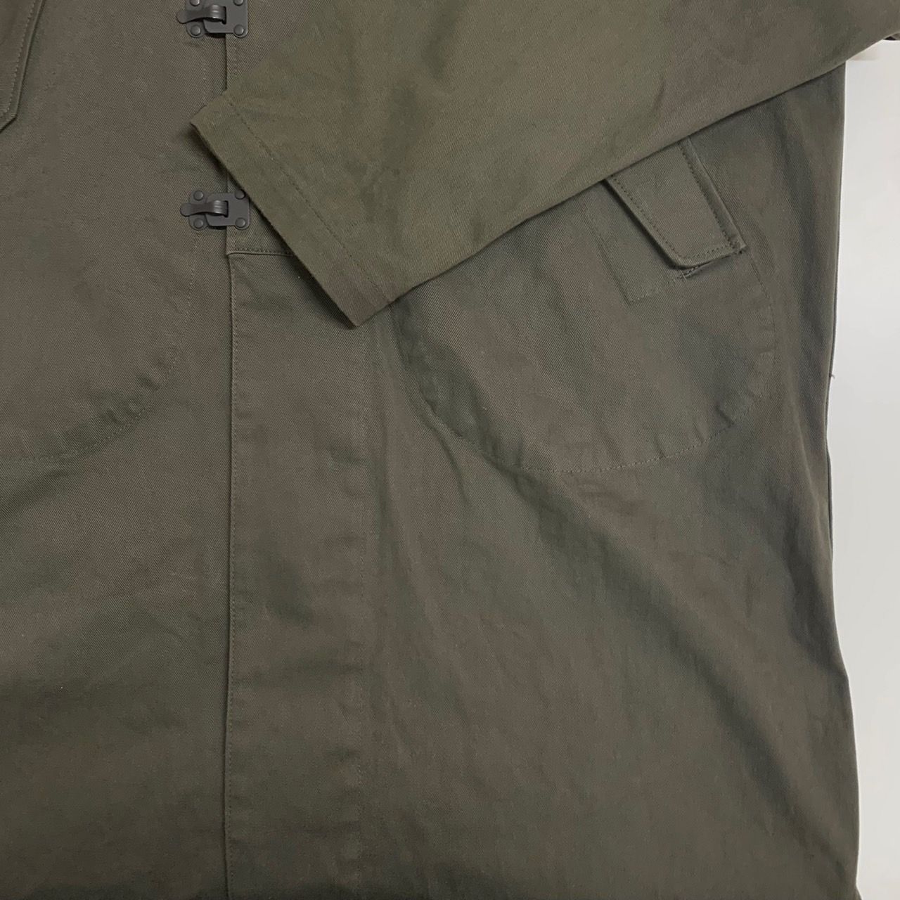 HYKEハイク/コットンデッキパーカーコート/黒/ 201-17236 033 HYKE】ハイク/コットンデッキパーカーコート/1サイズ/オリーブ系/201