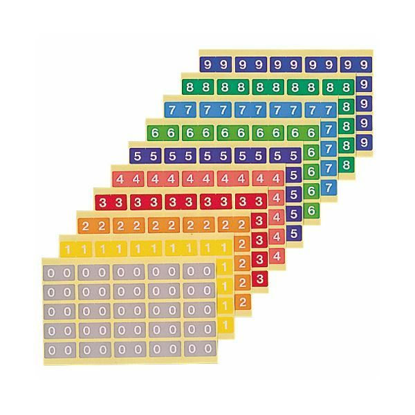 まとめ) ライオン事務器 カラーナンバーラベルL数字3 KL-2-3 1パック