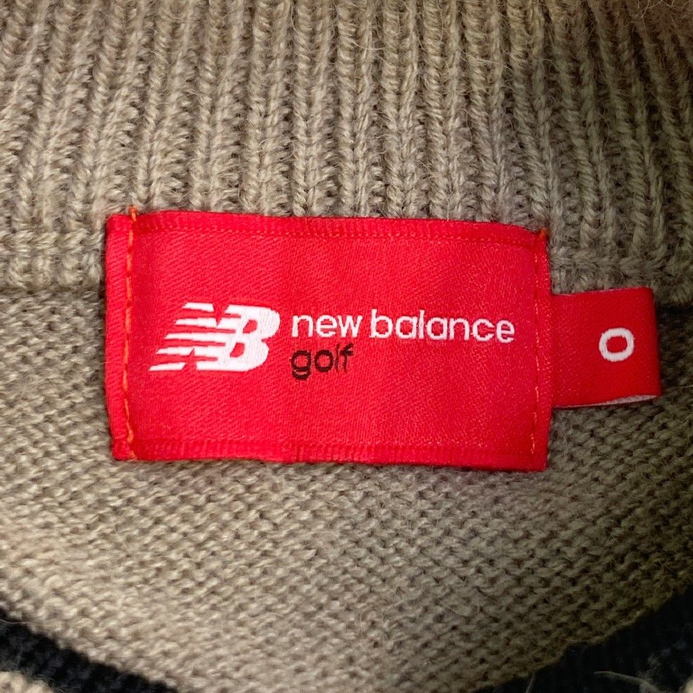 サイズ：0 NEW BALANCE GOLF ニューバランス 2023年モデル ハイネック ニットセーター  ブラウン系 [240101455506] ゴルフウェア レディース ストスト サイズ：0 NEW BALANCE GOLF ニューバランス 2023年モデル