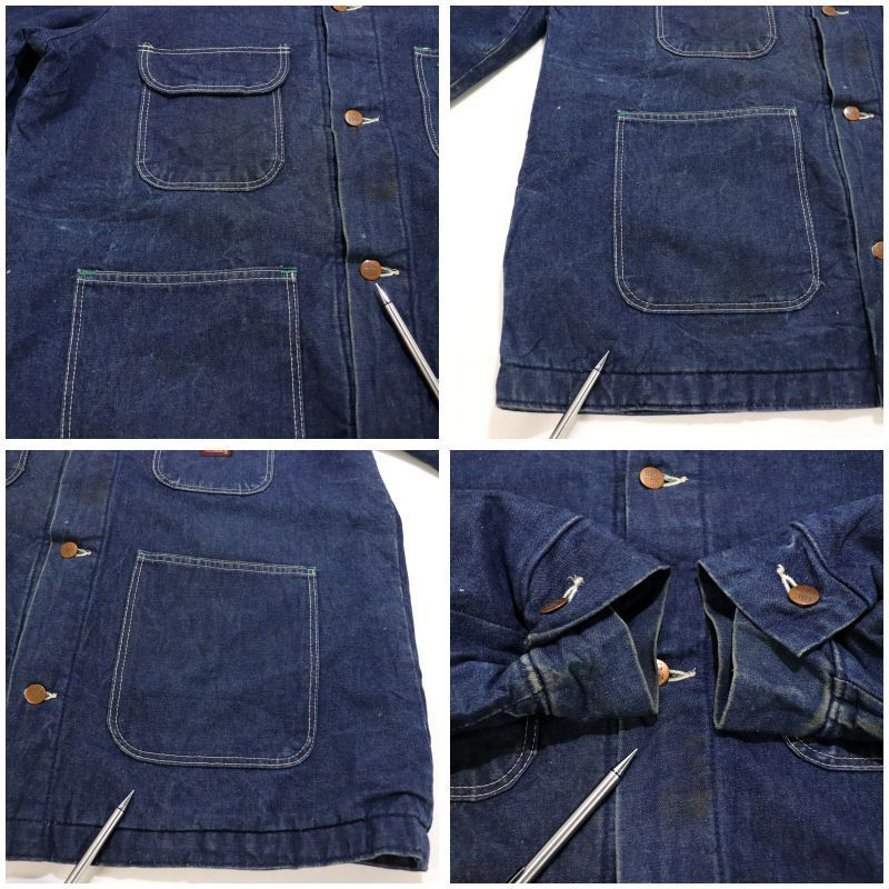 80s USA製 vintage BIGBEN 裏地ブランケット デニム カバーオール