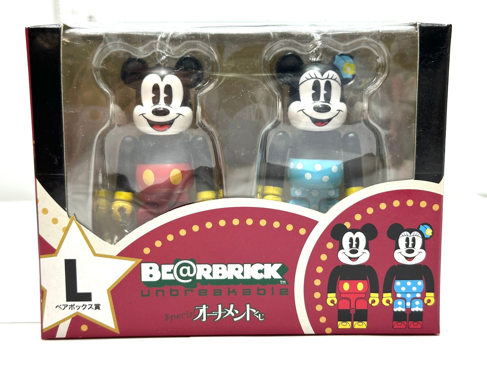 スペシャル オーナメントくじ ディズニー ベアブリック ペア ボックス