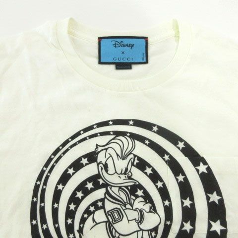 グッチ GUCCI 美品 ×ディズニー ドナルドダック 半袖 Tシャツ ロゴ