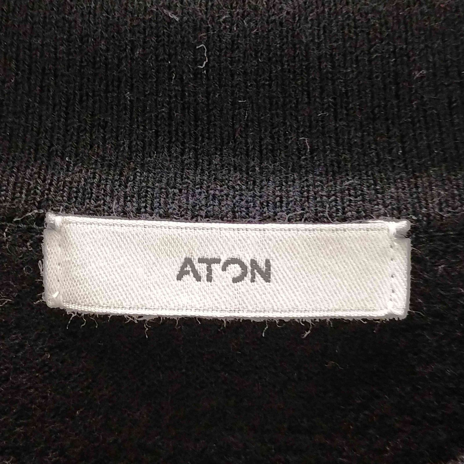 エイトン ATON HAIF ZIPPED POLO SWEATER メンズ 06 - メルカリ