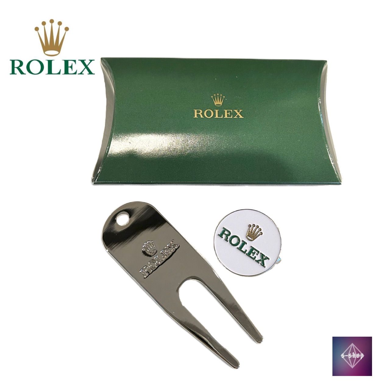 美品】 ROLEX ロレックス 非売品 ゴルフマーカー グリーンフォーク