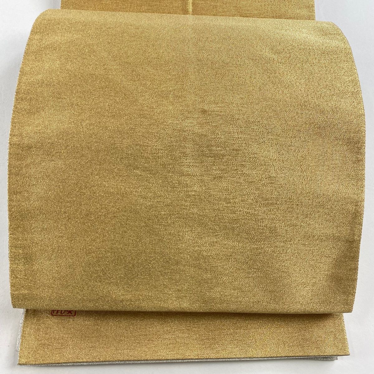 袋帯 名品 藤林徳扇 落款あり リバーシブル 金色 全通 正絹 中古 袋帯 名品 藤林徳扇 落款あり リバーシブル 金色 全通 正絹 中古